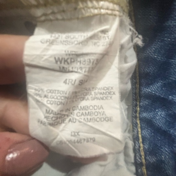 Wrangler Aura Women’s Jeans Sz 4 Mid Rise Straight Leg Blue Denim Stretch 30x30 - Picture 4 of 6